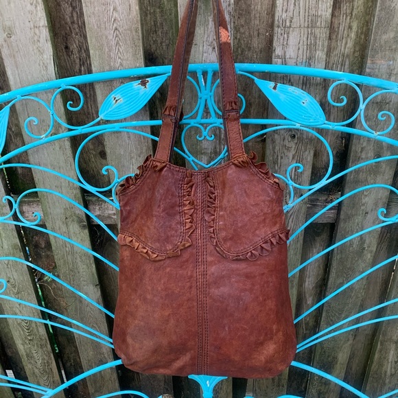 Lucky Brand Handbags - Lucky Brand Bucket / Hobo Leather Bag